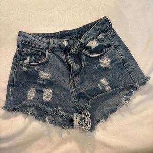 Distressed Denim Women's Shorts
